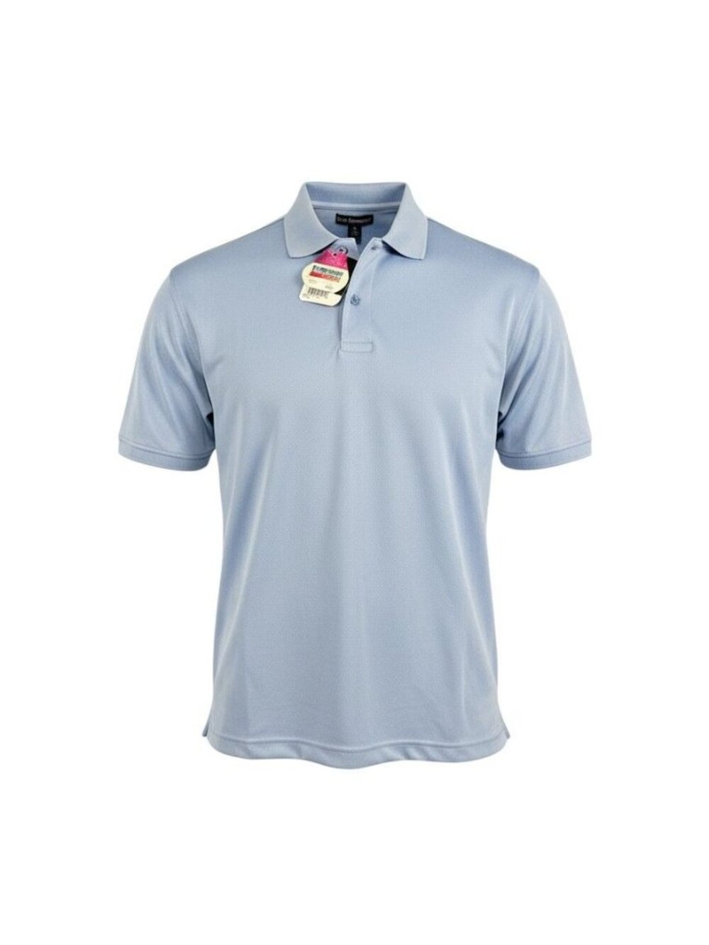 Blue Generation Ladies Scotchgard Short Sleeve Polo Shirt Light Blue L NWT